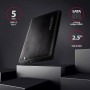 HDD ACC ENCLOSURE 2.5/USB3.2 EE25-A6M AXAGON