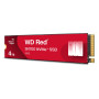 SSD, SANDISK, 5100xTBW rating, MTBF 1750000 h, Read speed 3400 MB/s, Write speed 3100 MB/s, NVMe Yes, PCI Express 3.0, M.2, 4000 GB, POWERED BY SANDISK, Red SN700, WDS400T1R0C