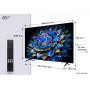 TV Set, TCL, 85 , 4K Ultra HD, 3840 x 2160 pixels, Flat, 16:9, QLED, 85T69C