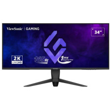 LCD Monitor, VIEWSONIC, 34, Gaming/21 : 9, Panel VA, 3440x1440, 21:9, 165 Hz, Matte, 1 ms, Swivel, Height adjustable, Tilt, Colour Black, VX3480-2K-PRO