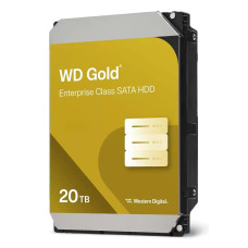 HDD, WESTERN DIGITAL, Gold, 20TB, 512 MB, 7200 rpm, 3,5, WD203KRYZ