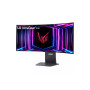 Monitor, LG, 34GS95QE-B, 34, Gaming/Curved, Panel OLED, 3440x1440, 21:9, 240Hz, Matte, 0.03 ms, Swivel, Height adjustable, Tilt, Colour Black, 34GS95QE-B