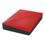 External HDD, WESTERN DIGITAL, My Passport, 6TB, USB 2.0, USB 3.2, Colour Red, WDBR9S0060BRD-WESN