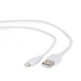 CABLE LIGHTNING TO USB2 2M/WHT CC-USB2-AMLM-2M-W GEMBIRD