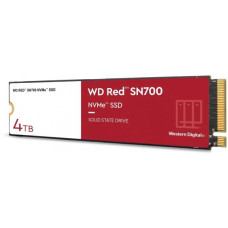 SSD, WESTERN DIGITAL, Red SN700, 4TB, M.2, NVMe, Write speed 3100 MBytes/sec, Read speed 3400 MBytes/sec, TBW 5100 TB, WDS400T1R0C