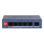 Switch, DAHUA, DH-CS4006-4ET2GT-60, Switch layer L2, 2xRJ-45 ports, RJ-45 Ports Type Fast Ethernet (10/100), 4xGigabit Ethernet (copper) ports quantity, Power over Ethernet (PoE) Yes, 4xPower over Ethernet (PoE) ports quantity, Total Power over Ethernet (