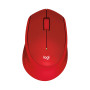 MOUSE USB OPTICAL WRL M330/SILENT RED 910-004911 LOGITECH