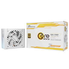 Power Supply, SEASONIC, CORE GX White, ATX, 750 W, SRP-CGX751-A5A32SF-W