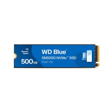 SSD, WESTERN DIGITAL, Blue SN5000, 500GB, M.2, PCIe Gen4, NVMe, Write speed 4000 MBytes/sec, Read speed 5000 MBytes/sec, 2.38mm, TBW 300 TB, WDS500G4B0E