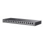 Switch, TP-LINK, Omada, TL-SG2016P, 16x10Base-T / 100Base-TX / 1000Base-T, PoE+ ports 8, 120 Watts, TL-SG2016P