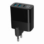 CHARGER USB 30W 3PORT/TA-UC-PDQC30LCD-BK-02 GEMBIRD