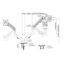 DISPLAY ACC MOUNTING ARM/17-32 MA-DA2-02 GEMBIRD