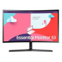 LCD Monitor, SAMSUNG, LS24C366EAUXEN, 24, Curved, Panel VA, 1920x1080, 16:9, 75Hz, 4 ms, Colour Black, LS24C366EAUXEN