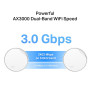 Wireless Router, TP-LINK, Wireless Router, 3000 Mbps, Mesh, Wi-Fi 6, 1x10/100/1000M, 1x2.5GbE, DHCP, DECOX50-POE(1-PACK)