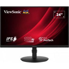 LCD Monitor, VIEWSONIC, VG2408A-MHD, 23.8, Business, Panel IPS, 1920x1080, 16:9, 100Hz, Matte, 5 ms, Speakers, Swivel, Pivot, Height adjustable, Tilt, Colour Black, VG2408A-MHD