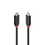 CABLE USB4 240W TYPE C 1M/BLACK LINE 37001 LINDY