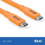 CABLE USB-C TO USB-C 2M/M/M ORANGE CAC-3000 CLUB3D CABLE USB-C TO USB-C 2M/M/M ORANGE CAC-3000 CLUB3D