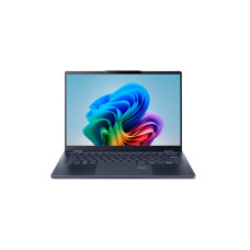 Notebook, ACER, Swift, 14 AI, CPU Intel Core Ultra 7, 256V, 14 , 2880x1800 pixels, RAM 16 GB, DDR5-SDRAM, SSD 1000 GB, Discrete graphics Not available, On-board graphics Yes, Keyboard language English, OS installed Windows 11 Home, Colour Blue, Weight 1.2