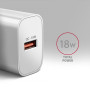 MOBILE CHARGER WALL USB 18W/1PORT WHITE ACU-QC18W AXAGON