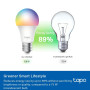 Smart Light Bulb, TP-LINK, Power consumption 8.6 Watts, Luminous flux 1055 Lumen, 6500 K, 240V, Beam angle 220 degrees, TAPOL535E