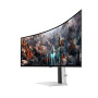 Monitor, SAMSUNG, Odyssey OLED G9 G93SC, 49, Gaming/Curved, Panel OLED, 5120x1440, 32:9, 240Hz, 0.03 ms, Height adjustable, Tilt, Colour Silver, LS49CG934SUXEN