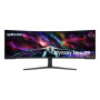 LCD Monitor, SAMSUNG, 57, Gaming/Curved, Swivel, Height adjustable, Tilt, Matte, Panel VA, 7680x2160, 32:9, 240Hz, 1 ms, Speakers, Colour Black / White, LS57CG952NUXEN