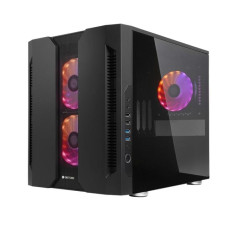 Case, CHIEFTEC, micro ATX/Mini-ITX, Black, Cube, PC, GM-02B-OP