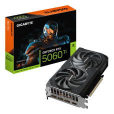 Graphics Card, GIGABYTE, NVIDIA GeForce RTX 5060 Ti, 16 GB, GDDR7, PCIE 5.0 16x, GPU 2587 MHz, Dual Slot Fansink, N506TWF2MAXOC-16GD