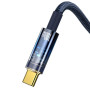 CABLE USB TO USB-C 2M 100W/BLUE CATS000303 BASEUS