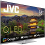 TV Set, JVC, 55, 4K/Smart, QLED, 3840x2160, Wireless LAN, Bluetooth, Google TV, Silver, LT-55VGQ840P