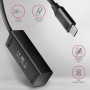 I/O HUB USB-C 4PORT MINI/0.2M HUE-M1C AXAGON
