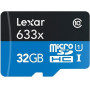 MEMORY MICRO SDHC 32GB UHS-I/W/ADAPTER LSDMI32GBB633A LEXAR