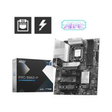 Mainboard, MSI, Intel B860 Express, LGA1851, ATX, Memory DDR5, Memory slots 4, 4xPCI-Express 16x, 1xHDMI, 1xDisplayPort, 1xAudio-In, 1xAudio-Out, 1xMicrophone, 4xUSB 2.0, 2xUSB 3.0, 2xUSB 3.2, 1xUSB-C w/Thunderbolt, 1xRJ45, PROB860-P