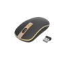 MOUSE USB OPTICAL WRL BLACK/GOLD MUSW-4B-06-BG GEMBIRD