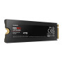 SSD, SAMSUNG, 990 PRO with Heatsink, 4TB, M.2, PCIe Gen4, NVMe, TLC, Write speed 6900 MBytes/sec, Read speed 7450 MBytes/sec, TBW 2400 TB, MTBF 1500000 hours, MZ-V9P4T0CW