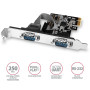 NET CARD PCIE 2PORT 250KBPS/SP&LP PCEA-S2N AXAGON
