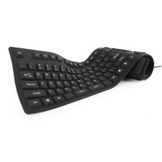 KEYBOARD FLEXIBLE USB ENG/BLACK KB-109F-B GEMBIRD KEYBOARD FLEXIBLE USB ENG/BLACK KB-109F-B GEMBIRD