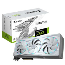 Graphics Card, GIGABYTE, NVIDIA GeForce RTX 5090, 32 GB, GDDR7, 512 bit, PCIE 5.0 16x, GPU 2655 MHz, Triple slot Fansink, 1xHDMI, 3xDisplayPort, GV-N5090AORUSMICE-32GD