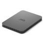 External HDD, LACIE, Mobile Drive Secure, STLR2000400, 2TB, USB-C, USB 3.2, Colour Space Gray, STLR2000400