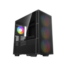 Case, DEEPCOOL, CH560, Case product features Transparent panel, Not included, Colour Black, R-CH560-BKAPE4-G-1