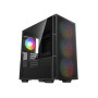 Case, DEEPCOOL, CH560, Case product features Transparent panel, Not included, Colour Black, R-CH560-BKAPE4-G-1