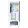 Case, MONTECH, X5, MidiTower, Case product features Transparent panel, Not included, Colour White, X5(W)