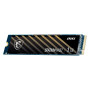 SSD, MSI, 300xTBW rating, MTBF 1500000 h, Read speed 3600 MB/s, Write speed 3100 MB/s, NVMe Yes, PCI Express 4.0, M.2, 1000 GB, SPATIUM M452, S78-440L970-P83