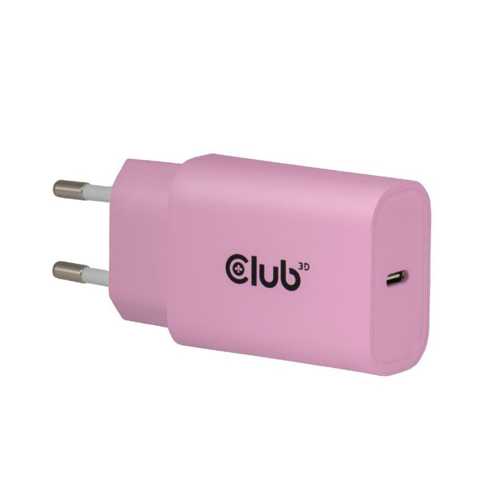 MOBILE CHARGER WALL USB-C/2PACK 30W PINK CAC-3021 CLUB3D MOBILE CHARGER WALL USB-C/2PACK 30W PINK CAC-3021 CLUB3D