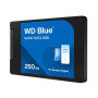 SSD, WESTERN DIGITAL, Blue SA510, 250GB, SATA 3.0, Write speed 440 MBytes/sec, Read speed 555 MBytes/sec, 2,5, TBW 100 TB, MTBF 1750000 hours, WDS250G3B0A