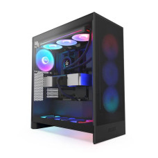 Case, NZXT, H7 Flow RGB, MidiTower, ATX, EATX, MicroATX, MiniITX, Colour Black, CM-H72FB-R1