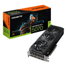 Graphics Card, GIGABYTE, NVIDIA GeForce RTX 5070, 12 GB, GDDR7, 192 bit, PCIE 5.0 16x, GPU 2512 MHz, Triple slot Fansink, GV-N5070WF3-12GD1.0