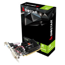 Graphics Card, BIOSTAR, NVIDIA GeForce 210, 1 GB, DDR3, 64 bit, PCIE 2.0 16x, Memory 1333 MHz, GPU 589 MHz, Single Slot Fansink, 1x15pin D-sub, 1xDVI-D, 1xHDMI, VN2103NHG6