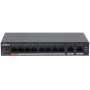 Switch, DAHUA, CS4010-8GT-60, Switch type Managed, Switch layer L2, Form factor Desktop/Wall-Mounting, 10xRJ-45 ports, RJ-45 Ports Type Gigabit Ethernet (10/100/1000), Power over Ethernet (PoE) Yes, 8xPower over Ethernet (PoE) ports quantity, Total Power 