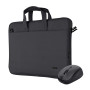 NB CASE BOLOGNA 16 +MOUSE SET/BLACK 24988 TRUST